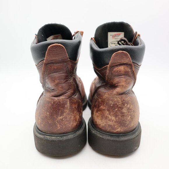 Red Wing Boots Mens Size 11 EE Supersole Brown Leather Work Boots Soft Toe 606 main image 6
